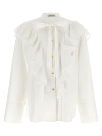Alberta Ferretti Women Pleated Ruffle Shirt