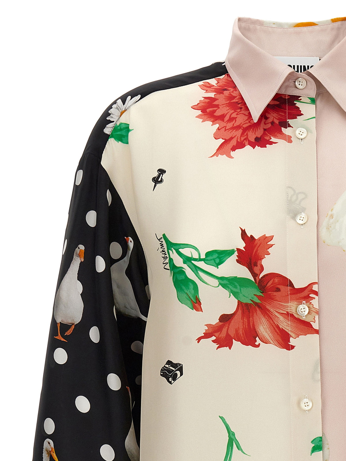 Moschino Women Patchwork Print Shirt