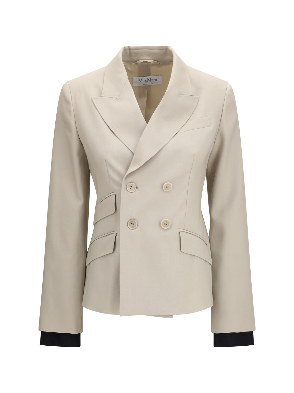 Max Mara Women Placido Double-Breasted Blazer In Wool, Mohair, And Silk