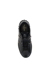 Valentino Garavani Men Rockstud Untitled Calf Leather Sneakers