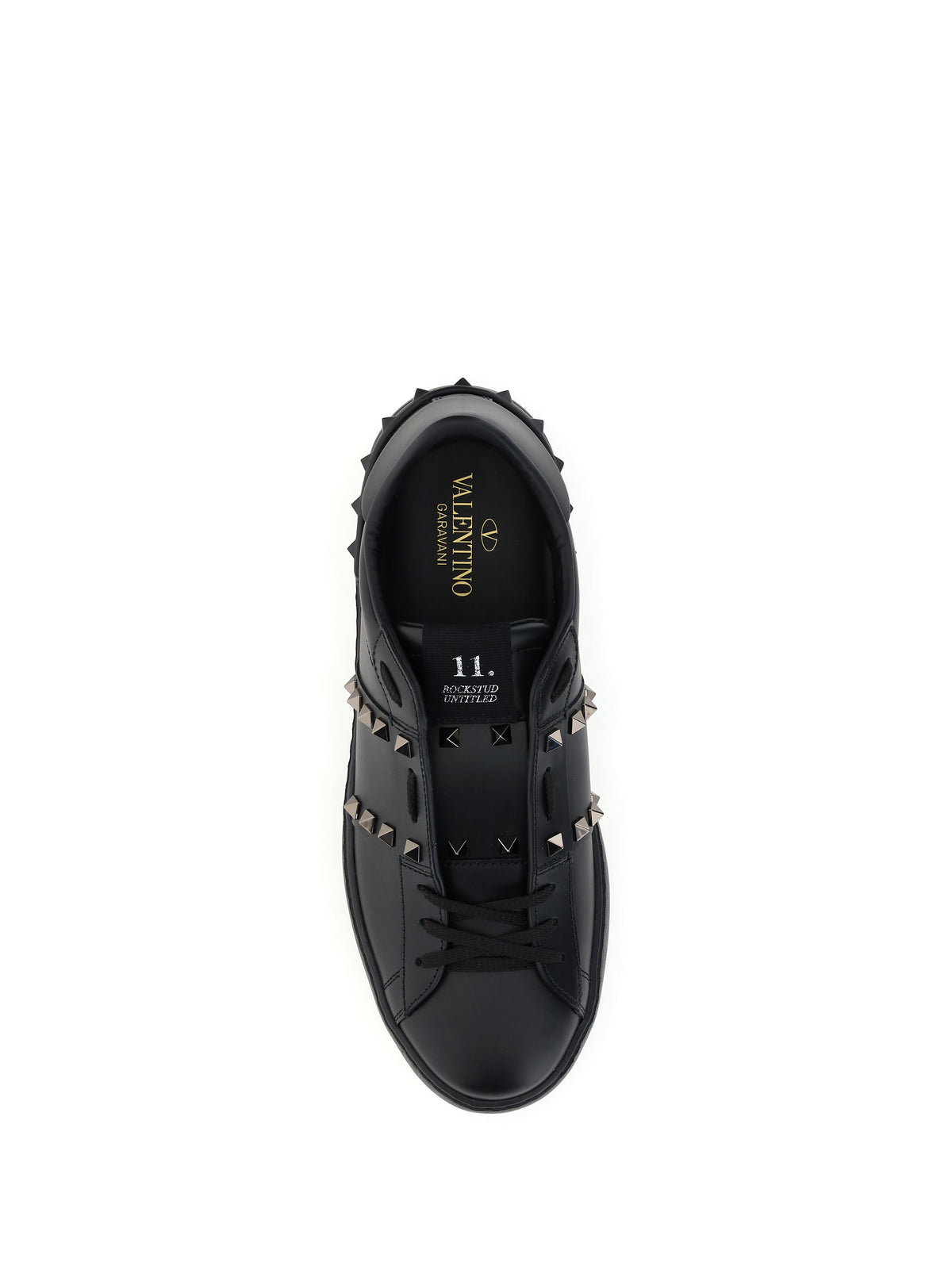 Valentino Garavani Men Rockstud Untitled Calf Leather Sneakers