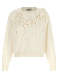 Alberta Ferretti Women Embroidered Flower Sweater
