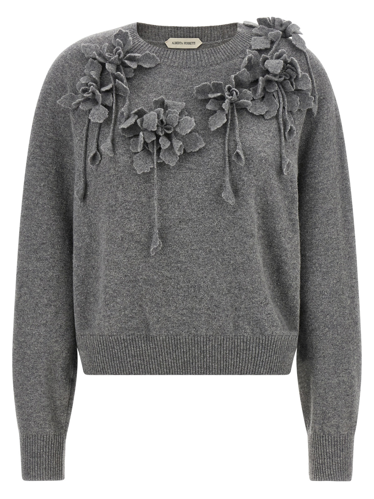 Alberta Ferretti Women Embroidered Flower Sweater