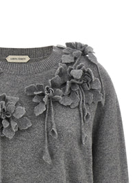 Alberta Ferretti Women Embroidered Flower Sweater