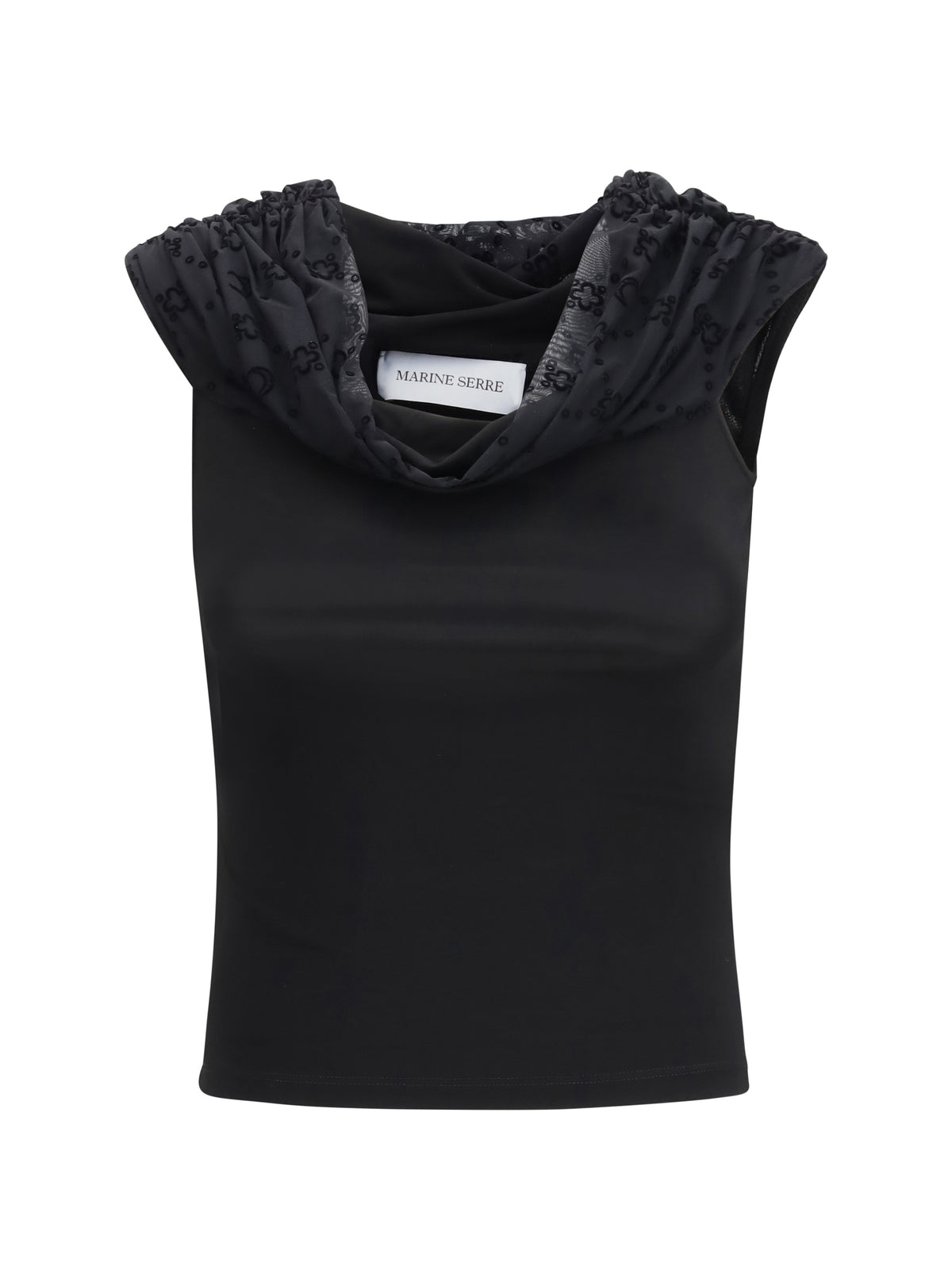 MARINE SERRE Marine Serre Women Off Shoulder Draped Top