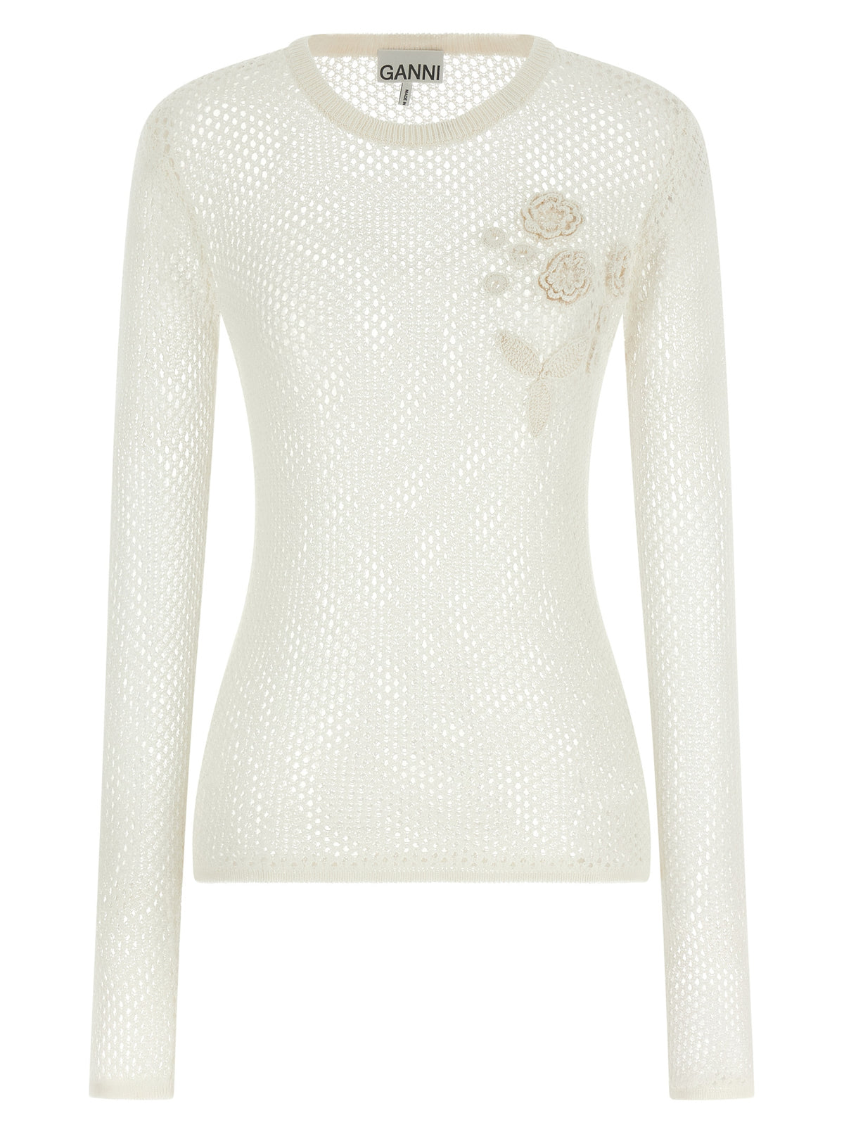 GANNI Ganni Women Pointelle Cotton Sweater
