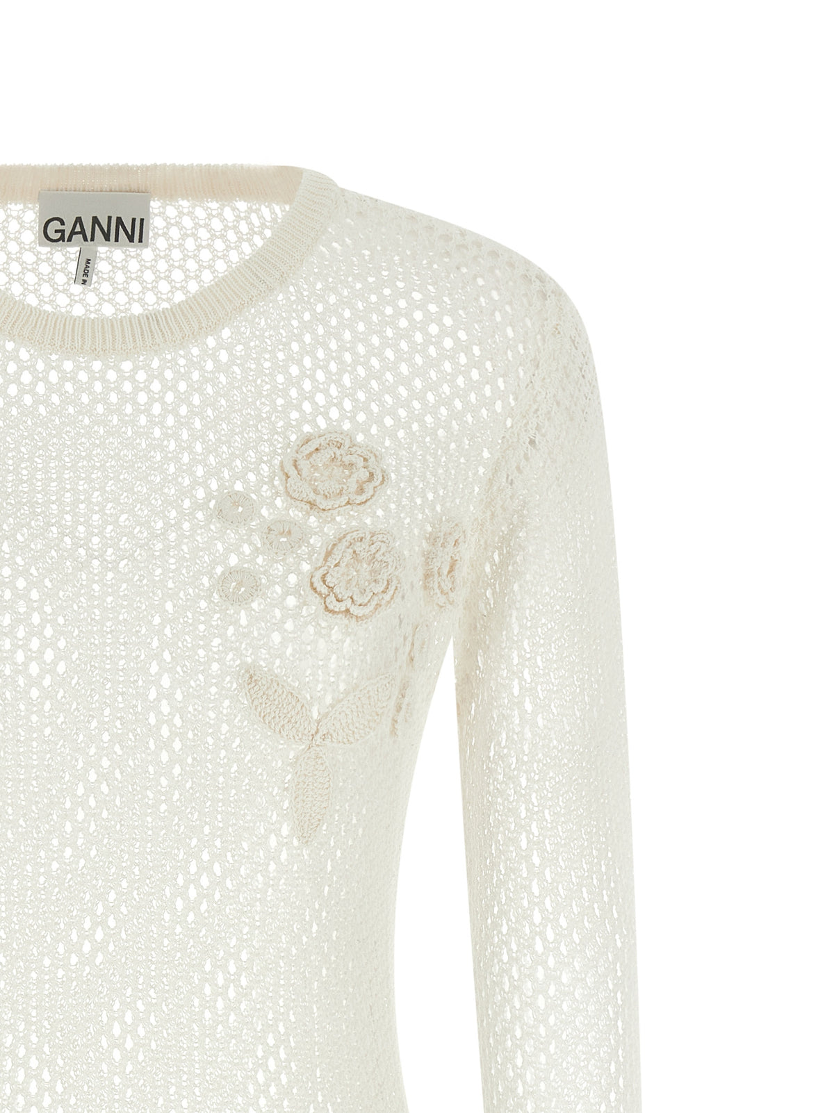 GANNI Ganni Women Pointelle Cotton Sweater
