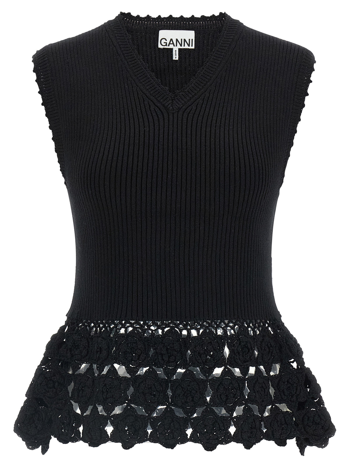 Ganni Women 'Cotton Crochet' Vest