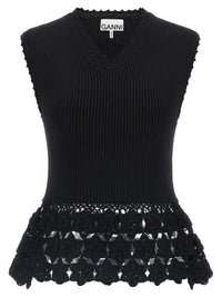 Ganni Women 'Cotton Crochet' Vest