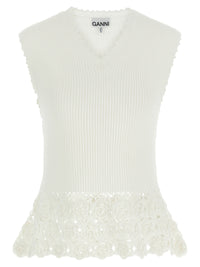 Ganni Women 'Cotton Crochet' Vest
