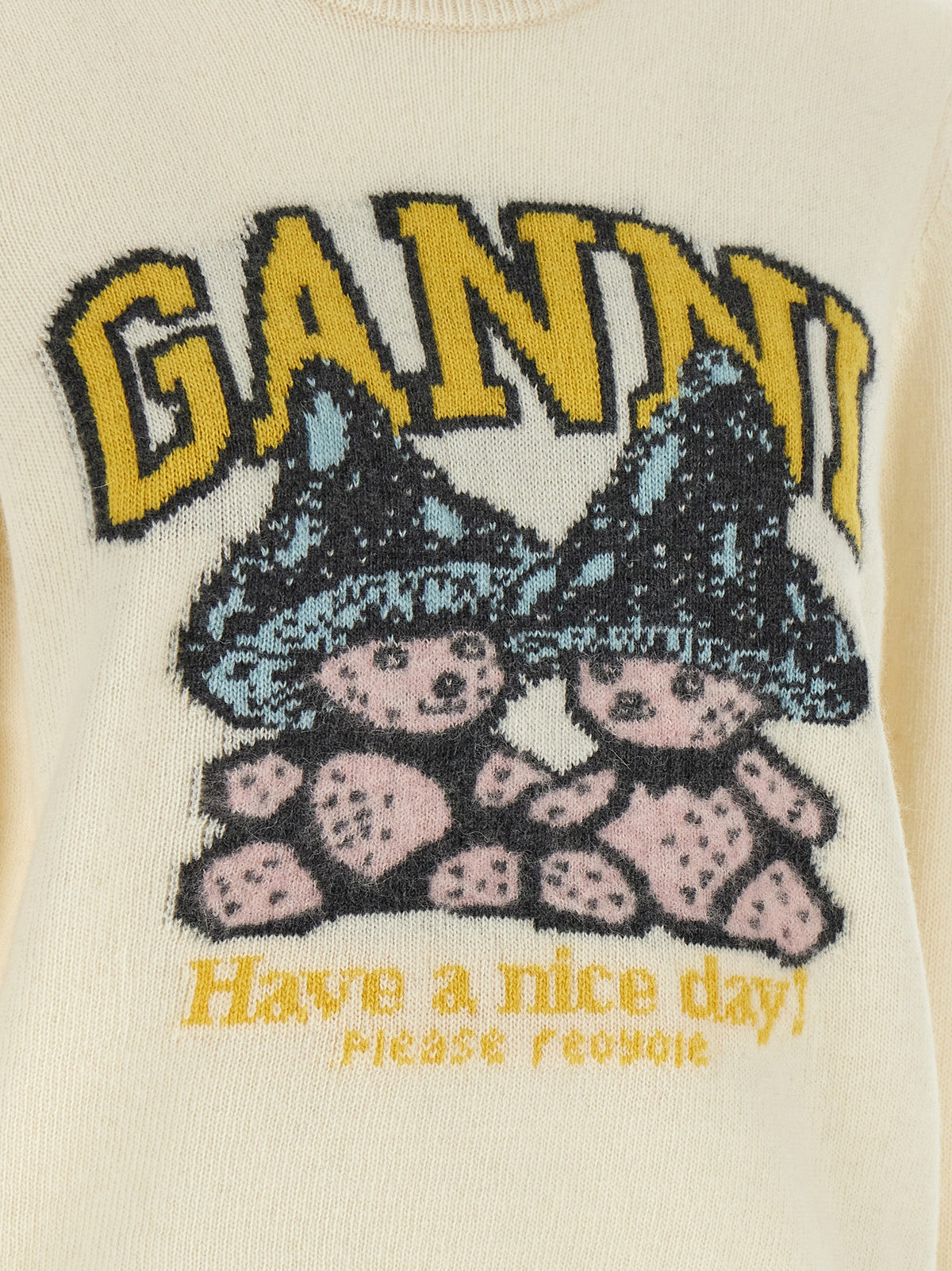 GANNI Ganni Women Sweater With Intarsia