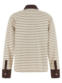 GANNI Ganni Women Striped Cotton Polo Shirt