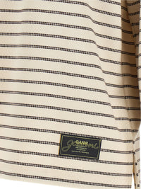 GANNI Ganni Women Striped Cotton Polo Shirt