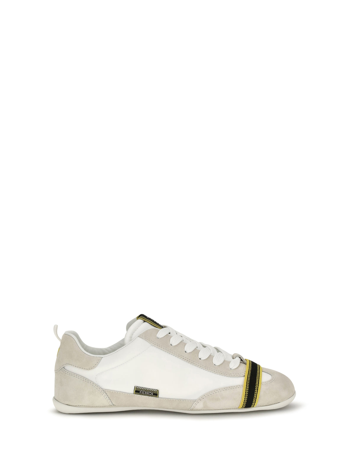 FENDI Fendi Men Wrap Suede And Fabric Sneakers