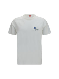 Kenzo Men Kenzo Tulip Embroidered Cotton T-Shirt
