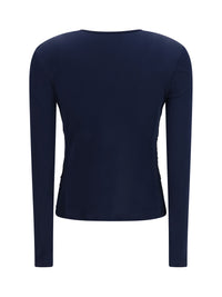 GIORGIO ARMANI Giorgio Armani Women V-Neck Viscose Jersey Top