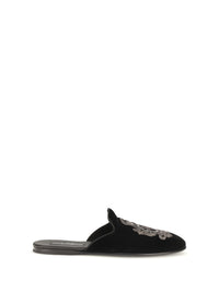 Dolce & Gabbana Men Velvet Slippers