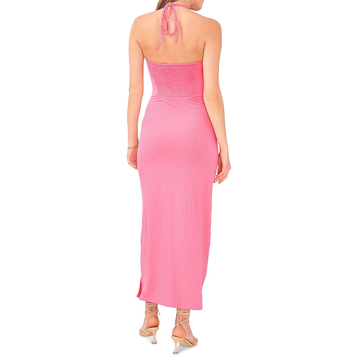 Womens Knit Halter Maxi Dress