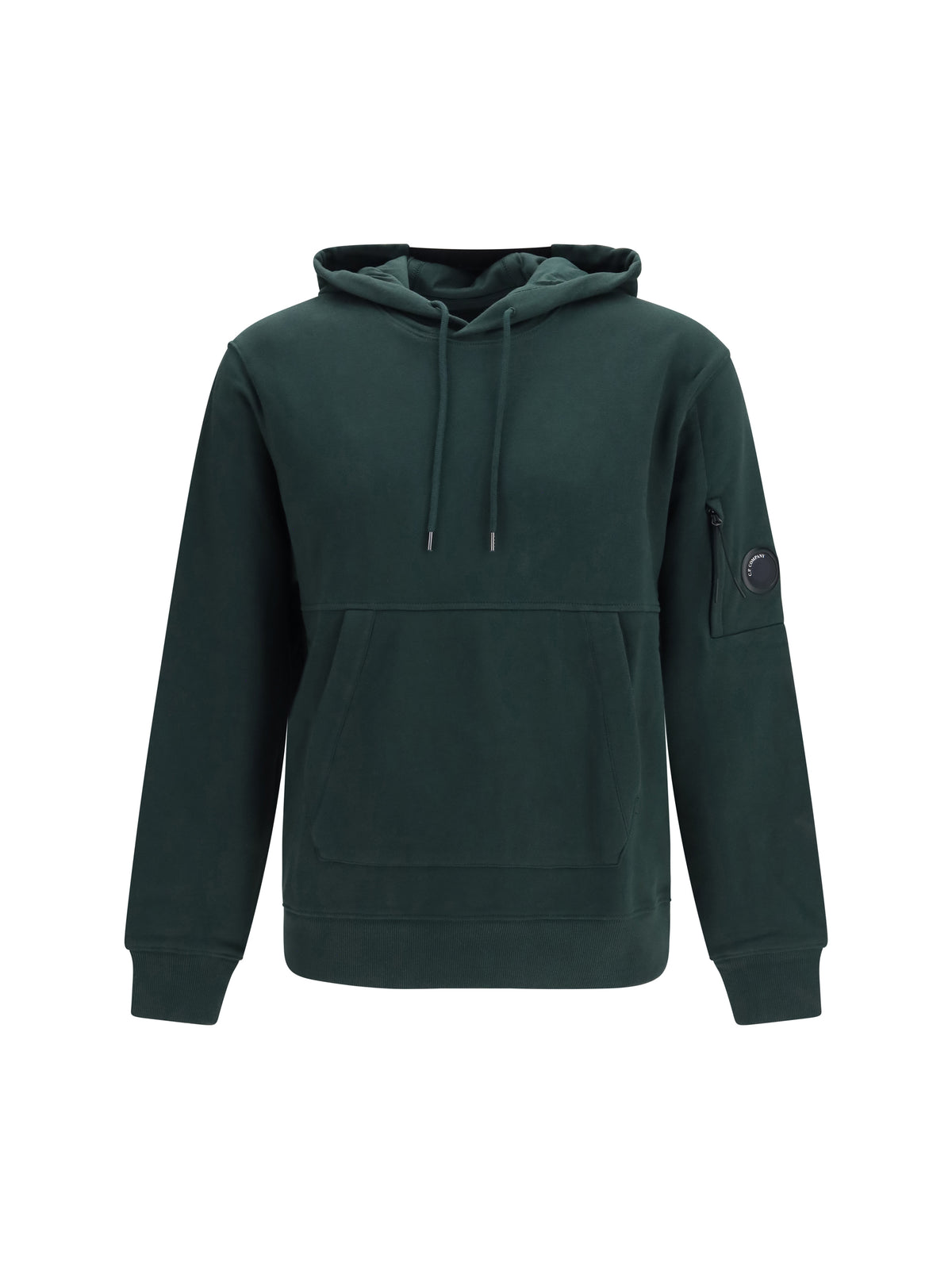 C.P. Company Men Diagonal-Weave Cotton Fleece Hooded Sweatshirt