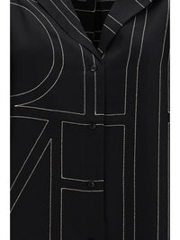 TOTEME Toteme Women Silk Shirt With All-Over Monogram