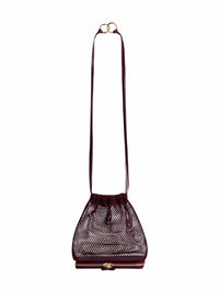 Alaïa Women Garnet Red Le Pochon Drawstring Bag<Br/>