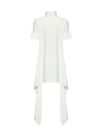 Alaïa Women Cream White Cady Asymmetric Top
