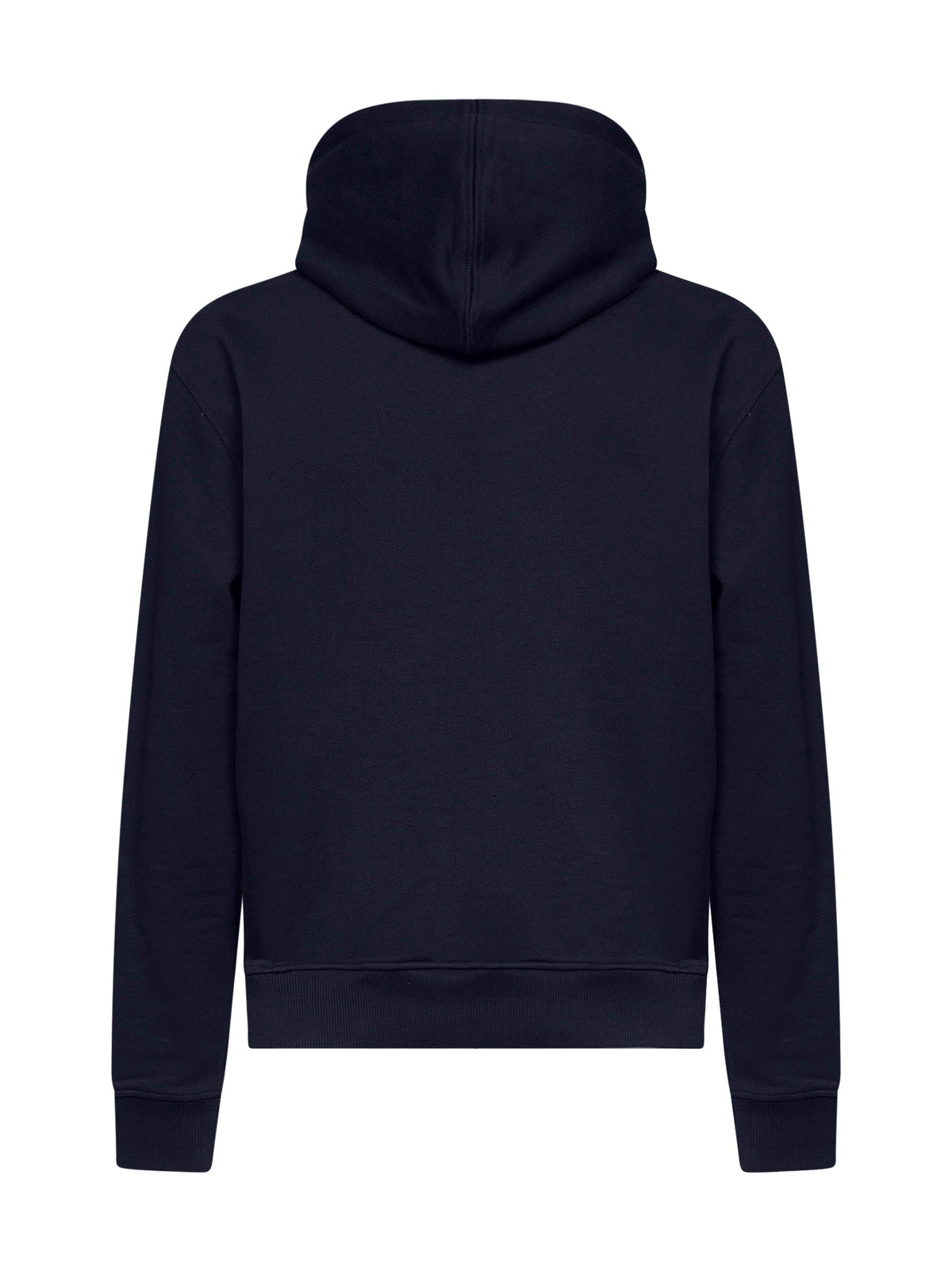 Ami Paris Men Midnight Blue Cotton Ami De Cœur Hoodie