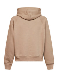 Ami Paris Men Beige Loopback Jersey Ami De Cœur Embossed Hoodie