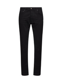 Amiri Men Black Stretch Cotton Denim Stack Skinny-Fit Jeans