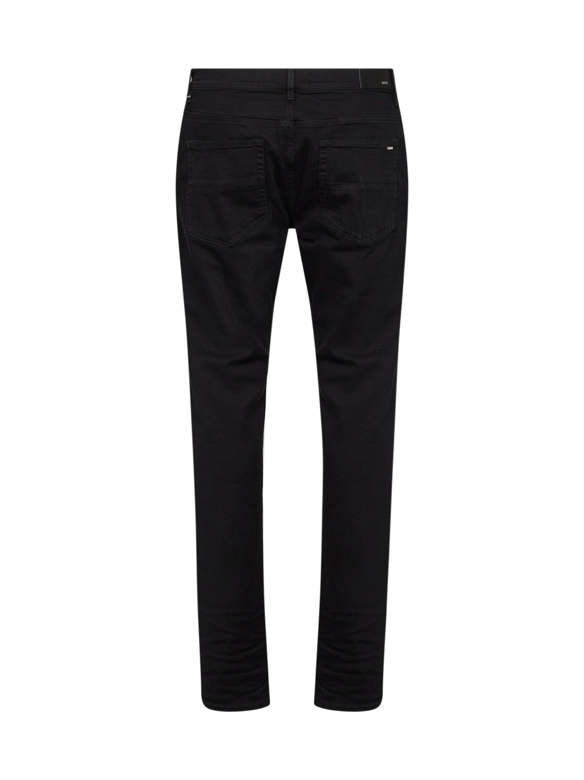Amiri Men Black Stretch Cotton Denim Stack Skinny-Fit Jeans