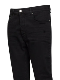 Amiri Men Black Stretch Cotton Denim Stack Skinny-Fit Jeans