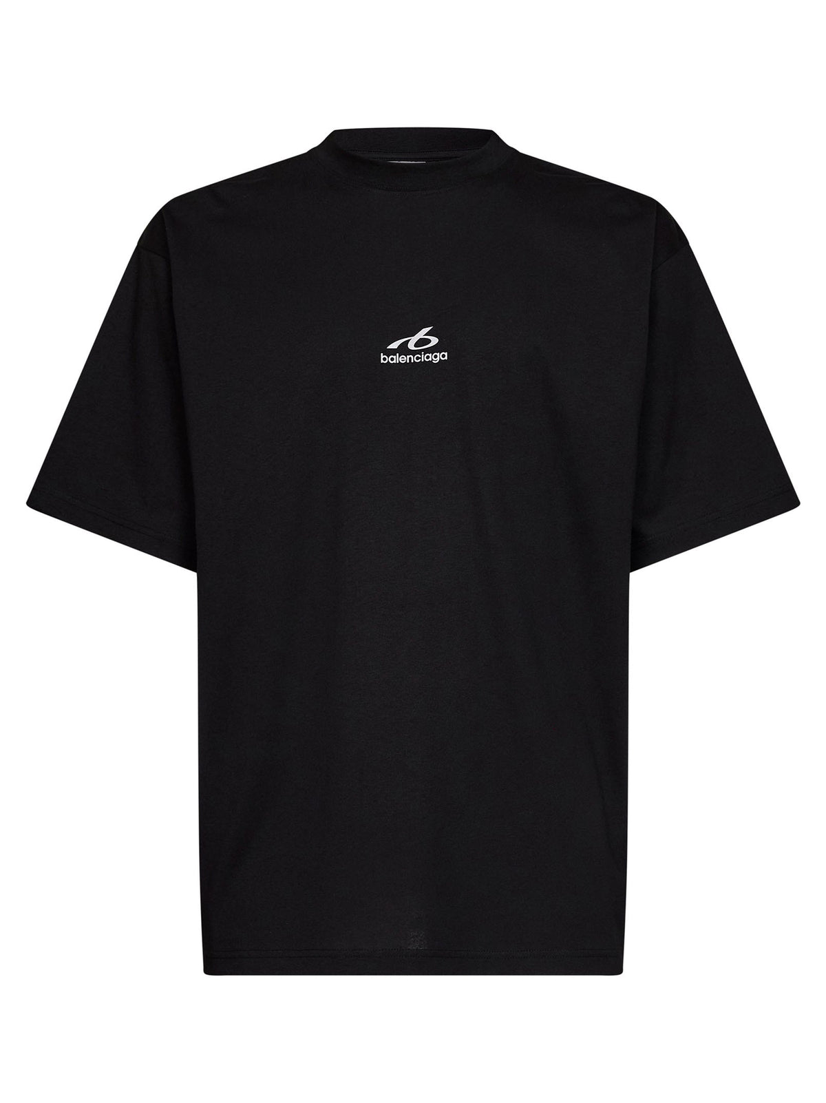 Balenciaga Men Black Bodysuit Medium-Fit T-Shirt