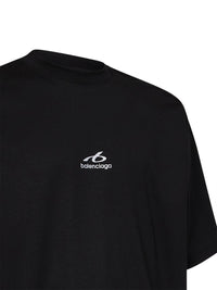 Balenciaga Men Black Bodysuit Medium-Fit T-Shirt