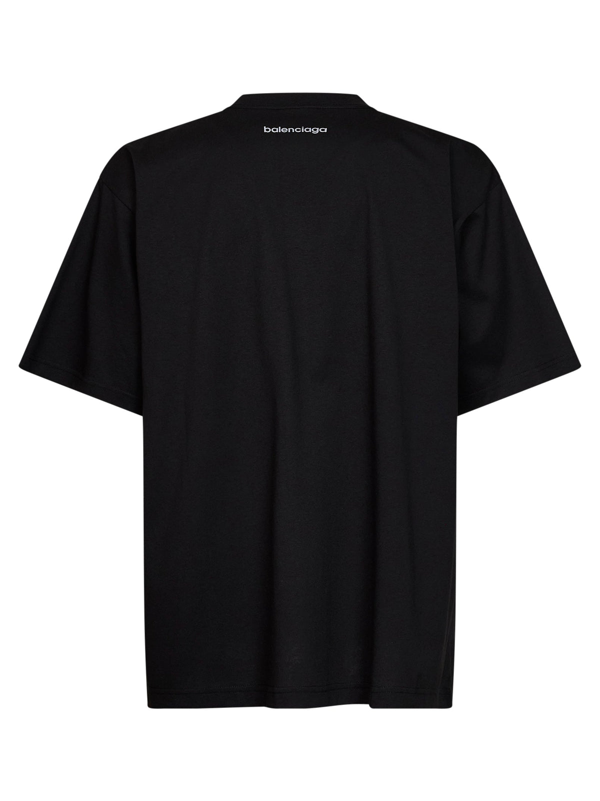 Balenciaga Men Black Bodysuit Medium-Fit T-Shirt