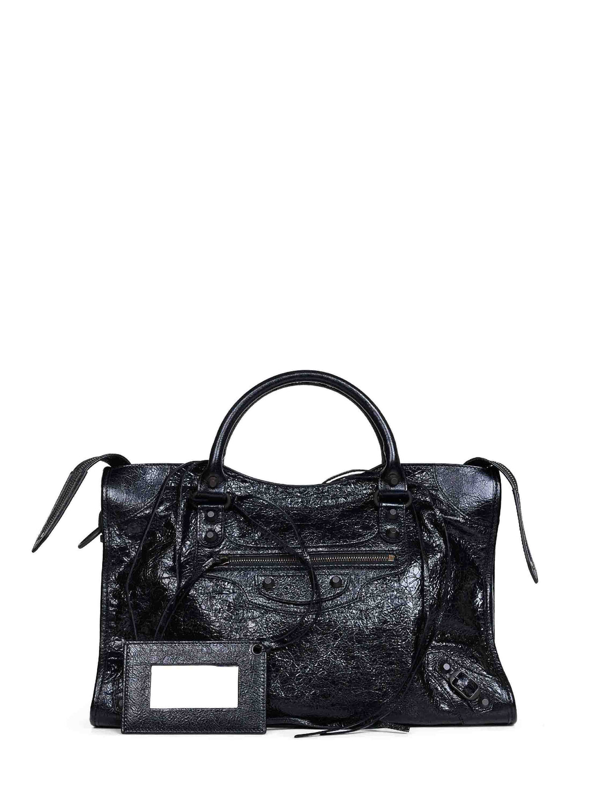 Balenciaga Women Black Le City Medium Bag Handbag