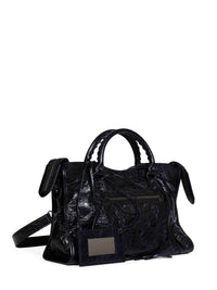 Balenciaga Women Black Le City Medium Bag Handbag