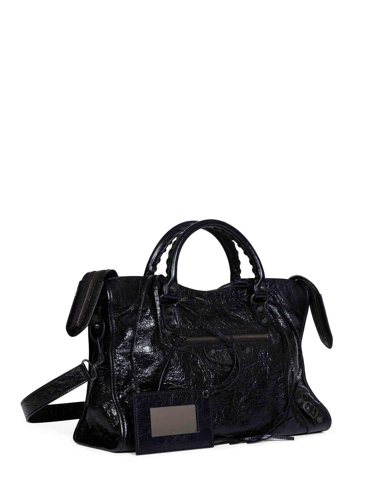 Balenciaga Women Black Le City Medium Bag Handbag