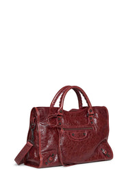 Balenciaga Women Berry Red Le City Medium Bag Handbag