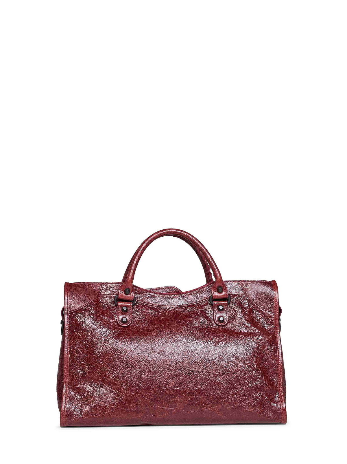 Balenciaga Women Berry Red Le City Medium Bag Handbag