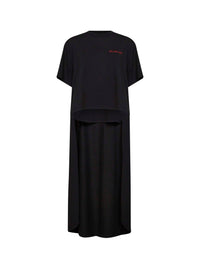 Balenciaga Women Black Balenciaga Back Gradient Train T-Shirt