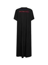 Balenciaga Women Black Balenciaga Back Gradient Train T-Shirt