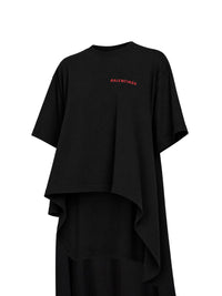 Balenciaga Women Black Balenciaga Back Gradient Train T-Shirt