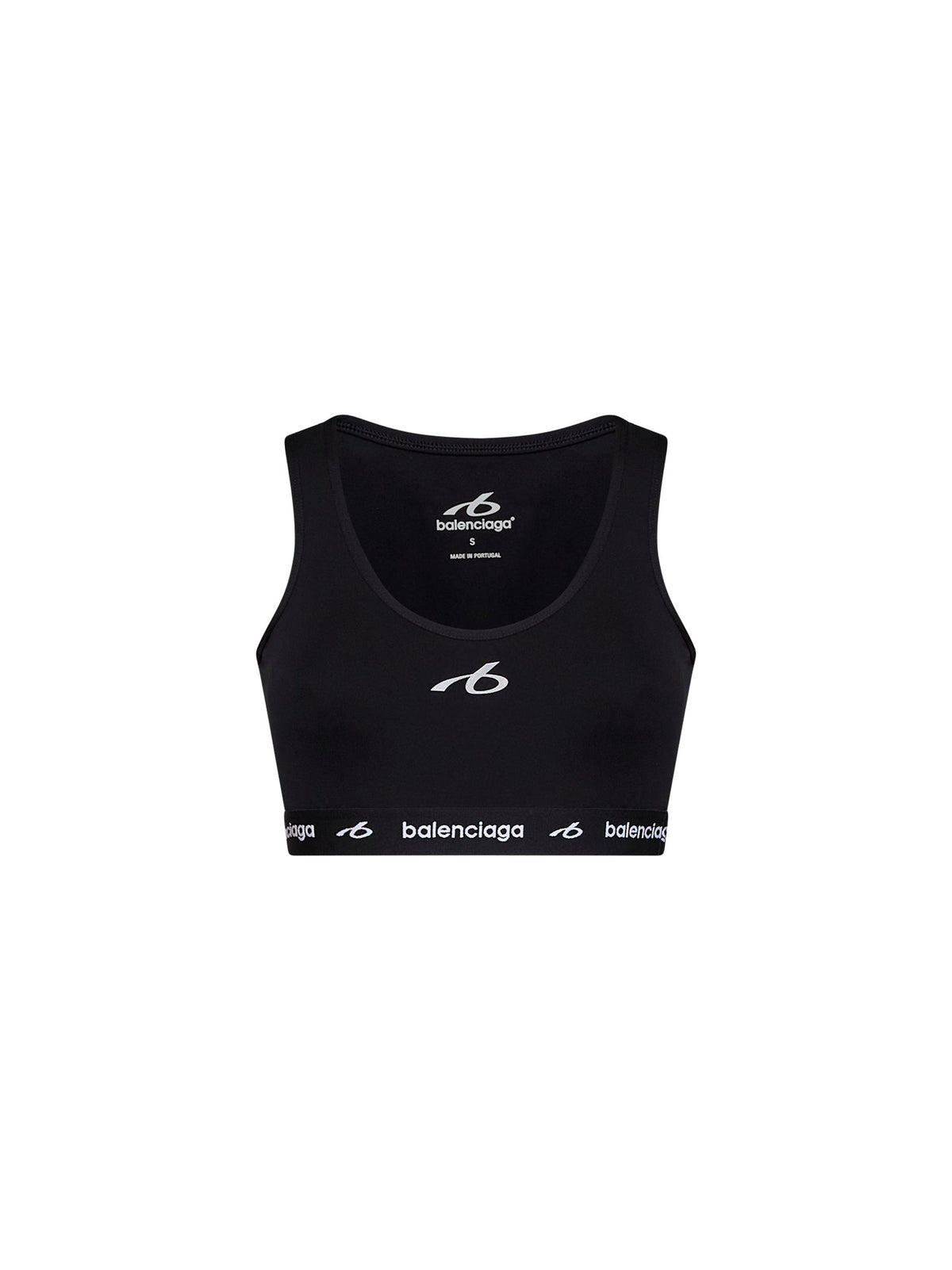 Balenciaga Women Black Techwear Bra Tank Top