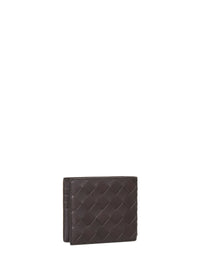 Bottega Veneta Women Brown Bi-Fold Intrecciato Wallet