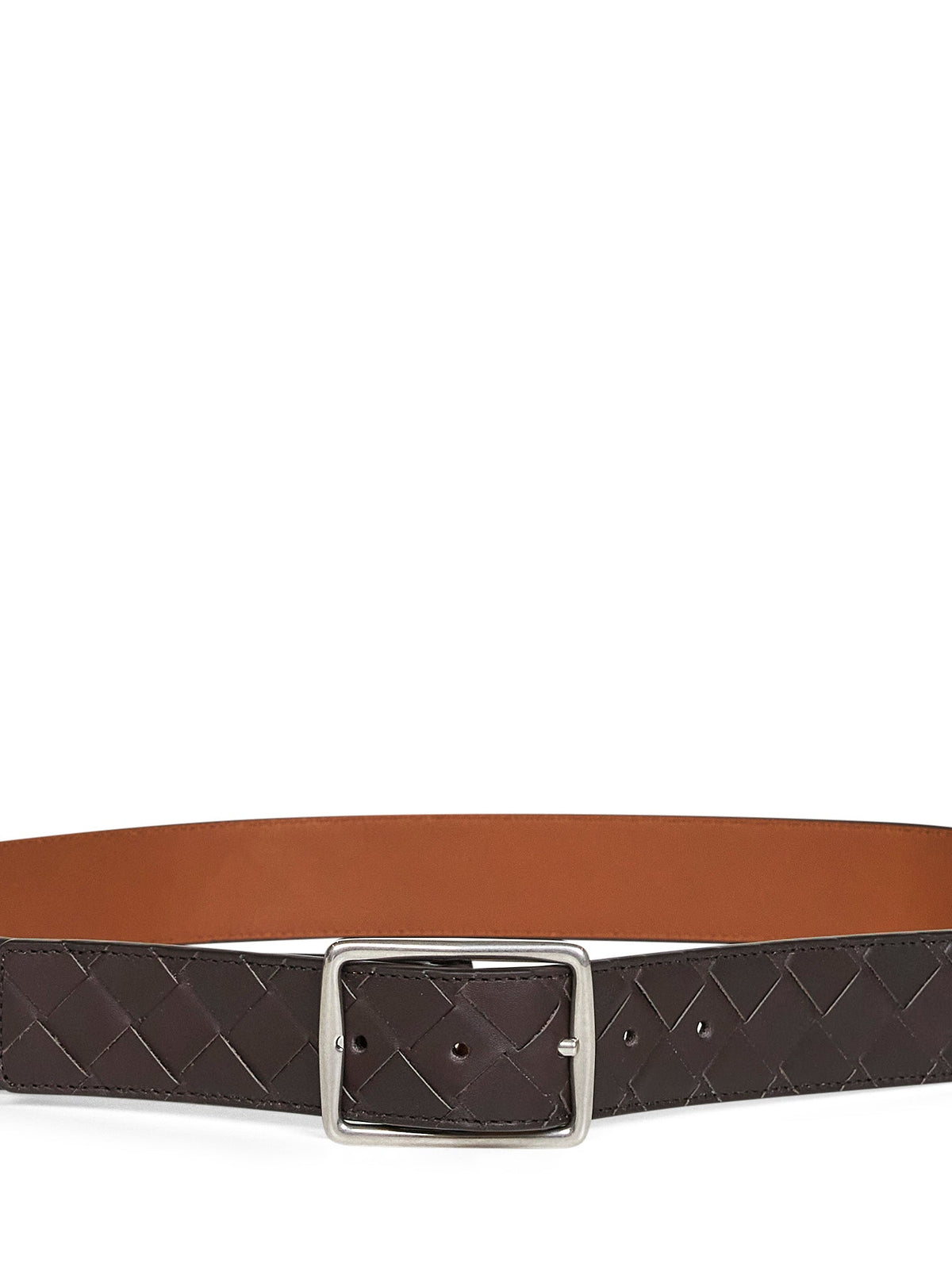 Bottega Veneta Men Two-Tone Leather Reverso Reversible Belt