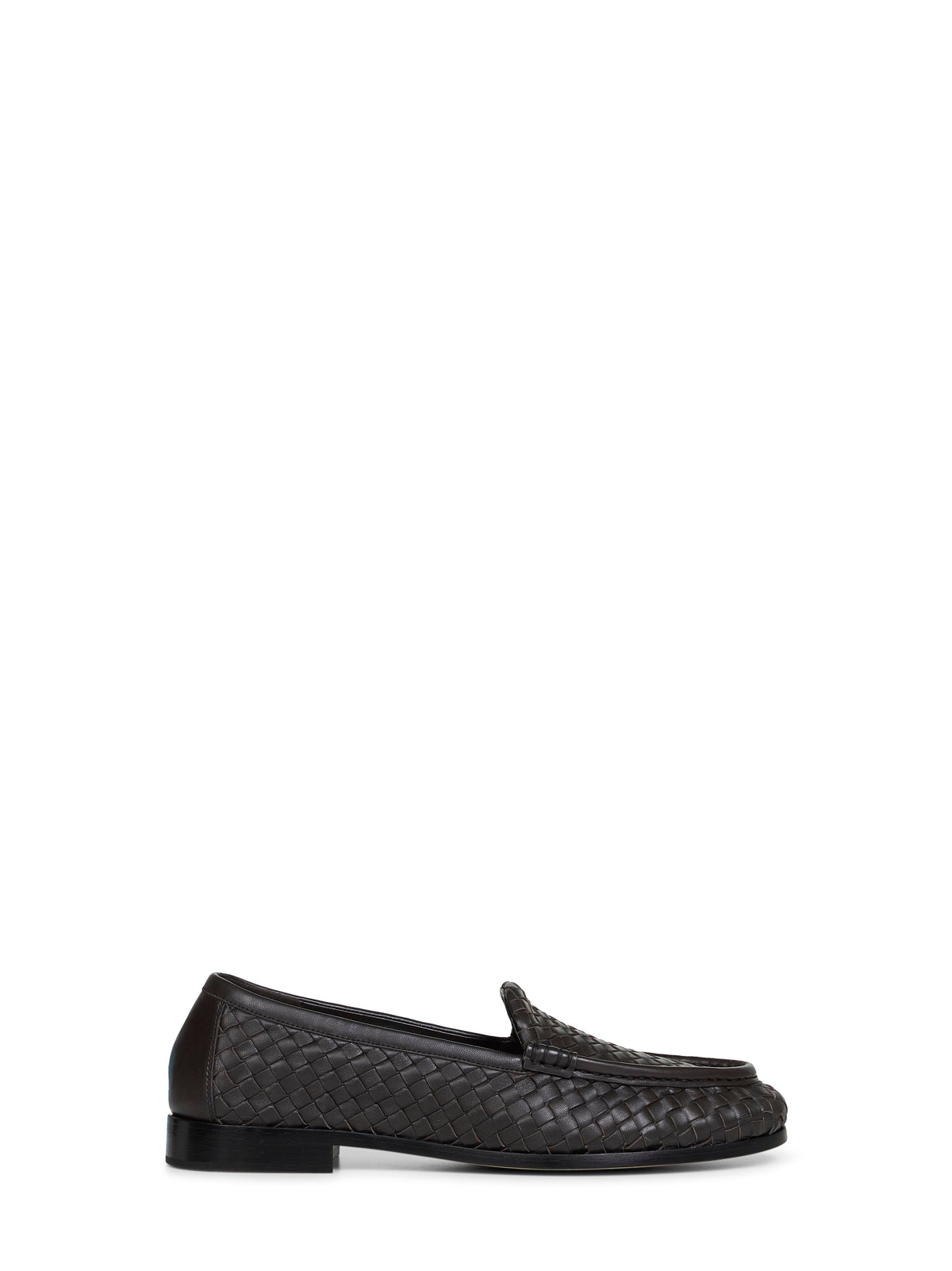 Bottega Veneta Men Espresso Intrecciato Nappa Leather Silenzio Loafers