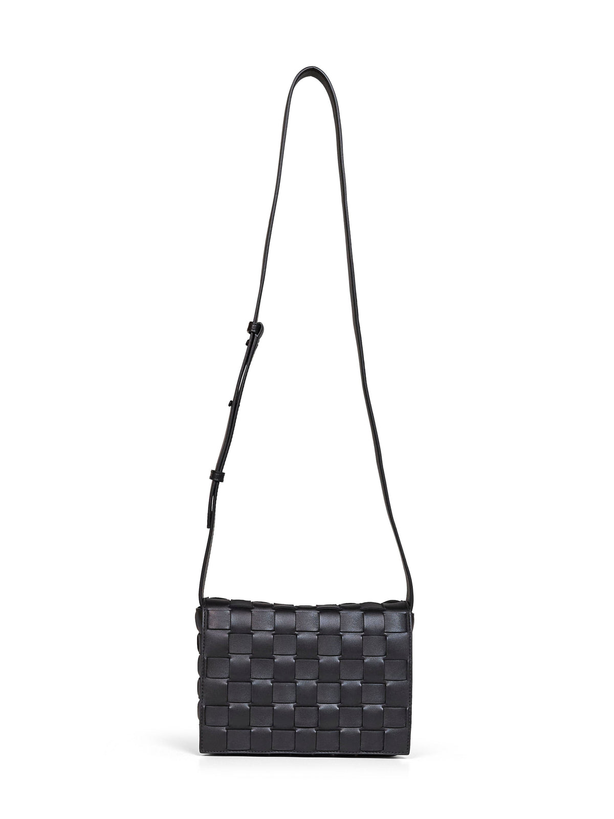 Bottega Veneta Men Black Orto Messenger Bag