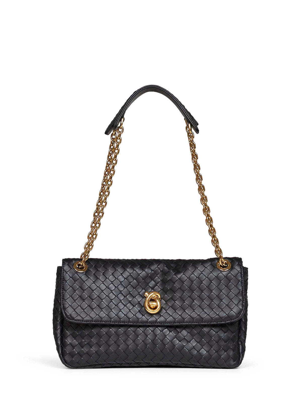 Bottega Veneta Women Black Madison Shoulder Bag
