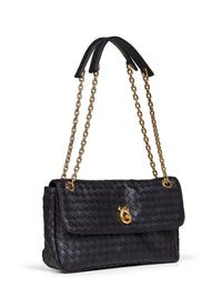 Bottega Veneta Women Black Madison Shoulder Bag