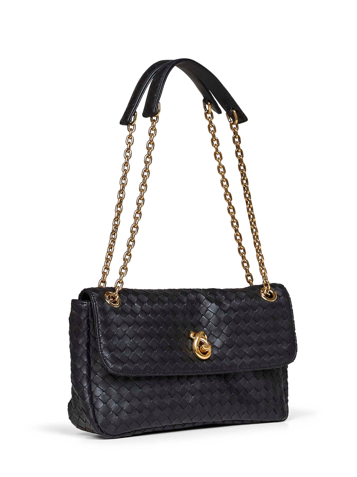 Bottega Veneta Women Black Madison Shoulder Bag
